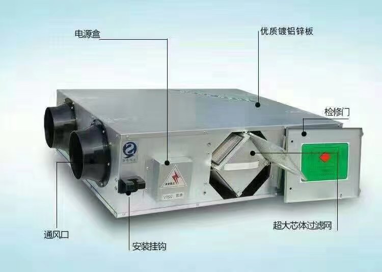 云霄A全热互换式新风机A什么是全热互换式新风机工作道理
